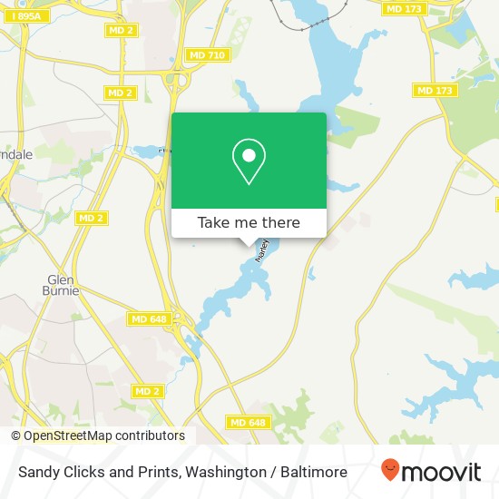 Mapa de Sandy Clicks and Prints, Gatewater Ct