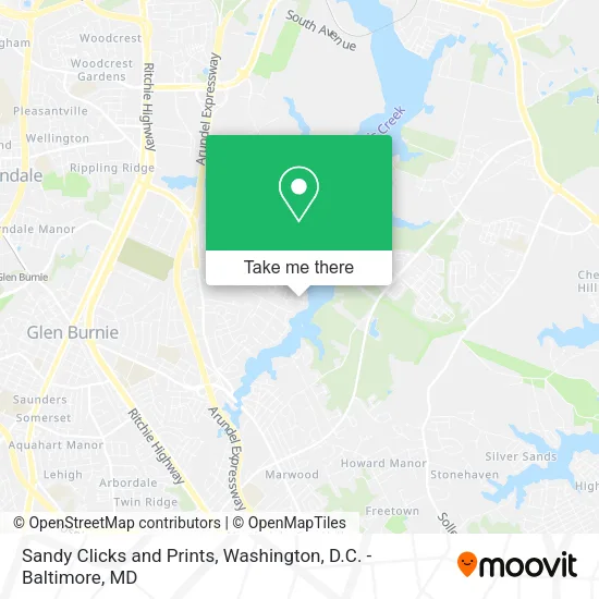 Sandy Clicks and Prints map