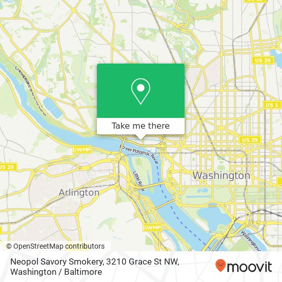 Mapa de Neopol Savory Smokery, 3210 Grace St NW