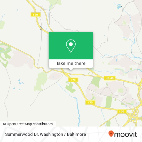 Summerwood Dr, Frederick, MD 21702 map