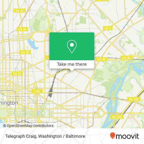 Telegraph Craig, Washington, DC 20002 map