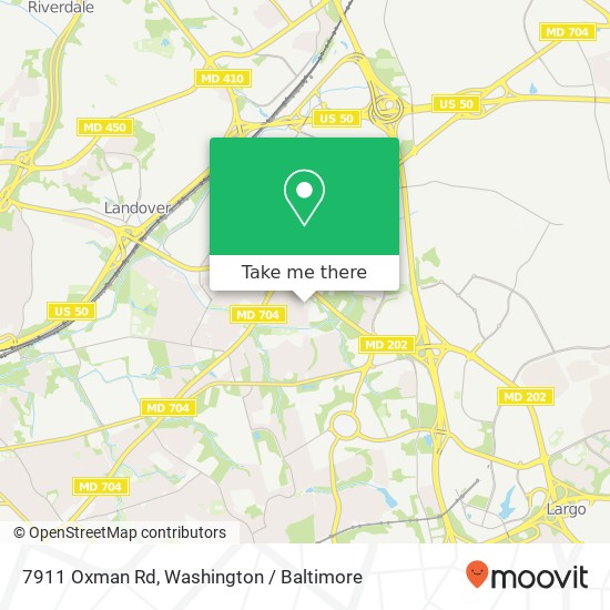 Mapa de 7911 Oxman Rd, Hyattsville, MD 20785