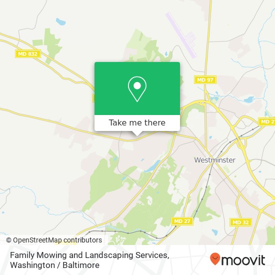 Mapa de Family Mowing and Landscaping Services, Young Way