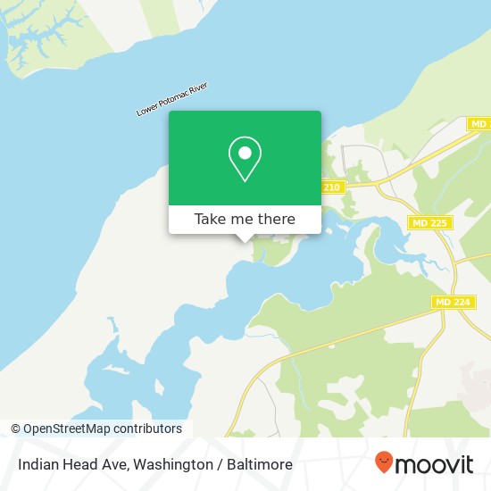 Indian Head Ave, Indian Head, MD 20640 map