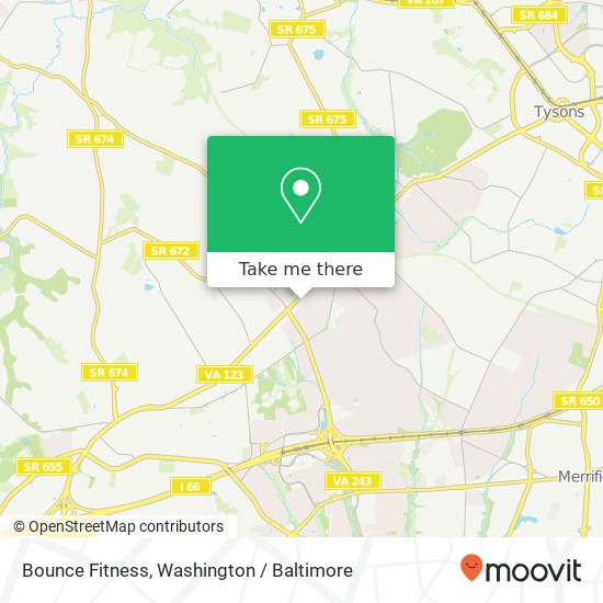 Bounce Fitness, 402 Maple Ave W map