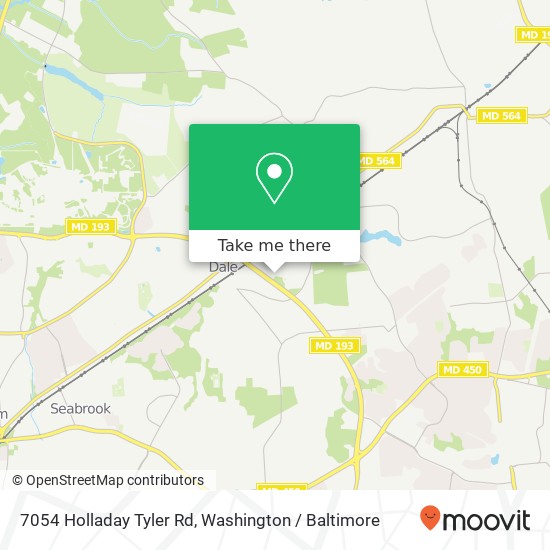 Mapa de 7054 Holladay Tyler Rd, Glenn Dale, MD 20769
