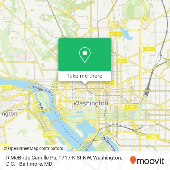Mapa de R McBride Camille Pa, 1717 K St NW