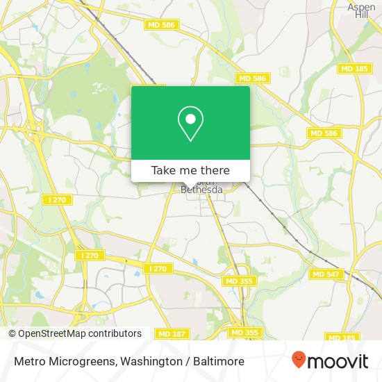 Mapa de Metro Microgreens, Strand Dr