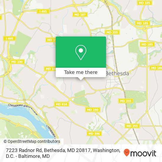 7223 Radnor Rd, Bethesda, MD 20817 map