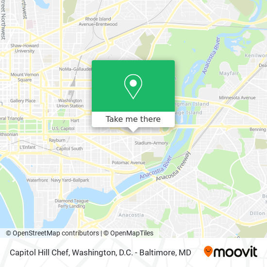 Capitol Hill Chef map