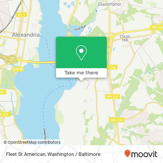 Mapa de Fleet St American, Oxon Hill, MD 20745