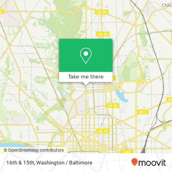 16th & 15th, Washington, DC 20010 map