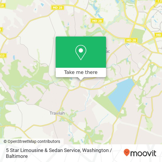 5 Star Limousine & Sedan Service map