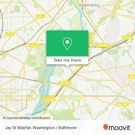 Mapa de Jay St Mayfair, Washington, DC 20019