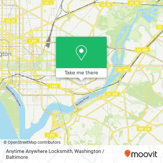 Anytime Anywhere Locksmith, 1367 E St SE map