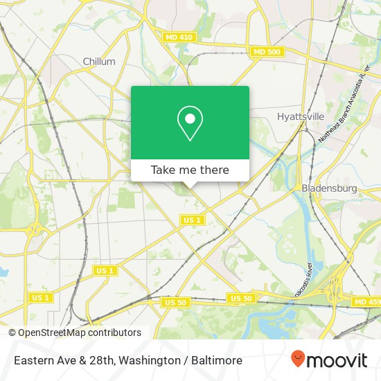 Eastern Ave & 28th, Mt Rainier, MD 20712 map