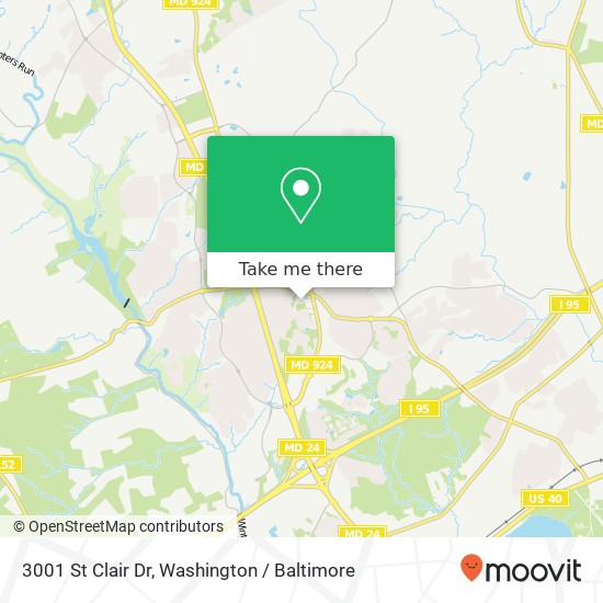 3001 St Clair Dr, Abingdon, MD 21009 map