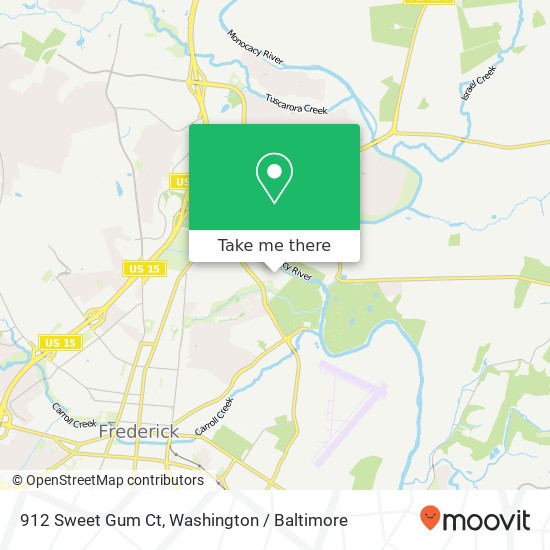 912 Sweet Gum Ct, Frederick, MD 21701 map