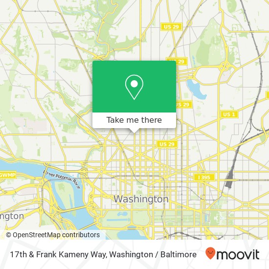 Mapa de 17th & Frank Kameny Way, Washington, DC 20009