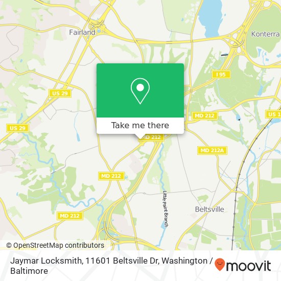 Jaymar Locksmith, 11601 Beltsville Dr map