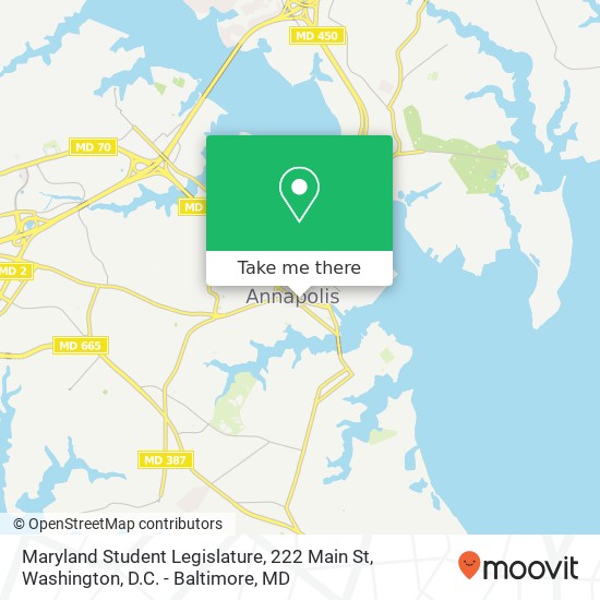 Maryland Student Legislature, 222 Main St map