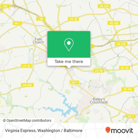 Virginia Express map