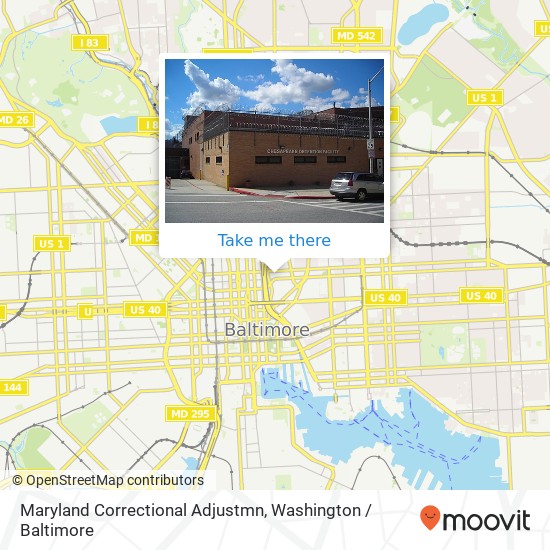 Maryland Correctional Adjustmn map