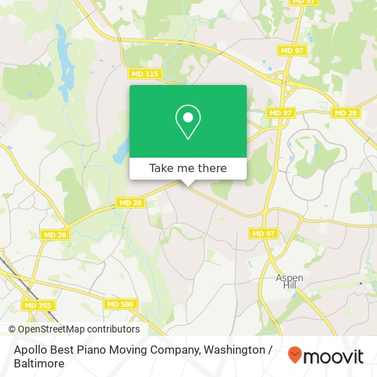 Mapa de Apollo Best Piano Moving Company