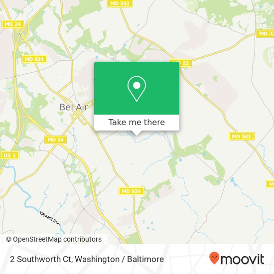 2 Southworth Ct, Bel Air, MD 21014 map