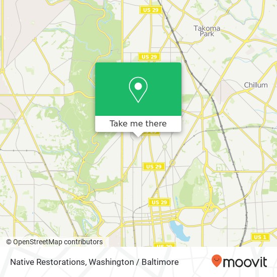 Mapa de Native Restorations, 1310 Emerson St NW