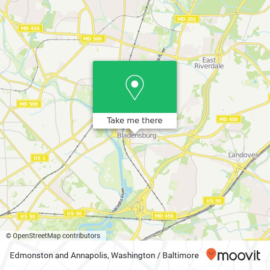 Edmonston and Annapolis, Bladensburg, MD 20710 map