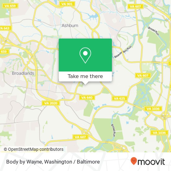 Body by Wayne, 21670 Red Rum Dr map