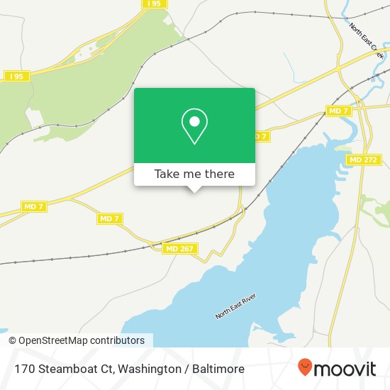 Mapa de 170 Steamboat Ct, North East, MD 21901