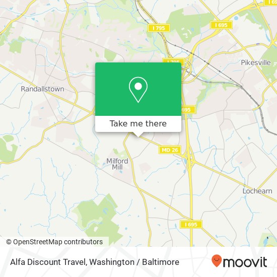 Alfa Discount Travel map