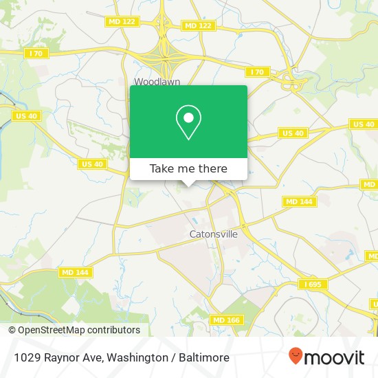 1029 Raynor Ave, Catonsville, MD 21228 map