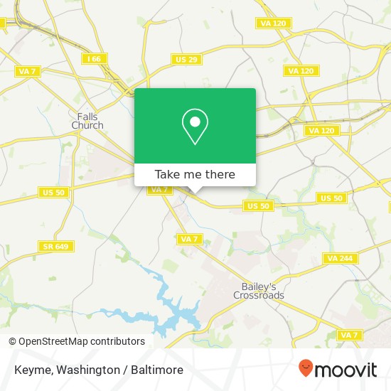 Keyme, 6118 Arlington Blvd map