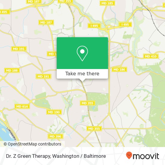 Dr. Z Green Therapy, 7201 Wisconsin Ave map