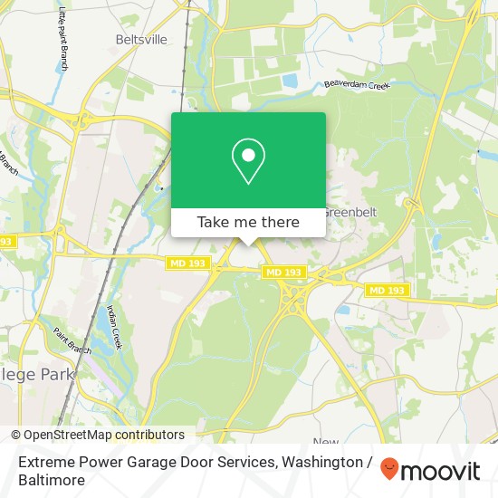 Mapa de Extreme Power Garage Door Services, 7855 Walker Dr