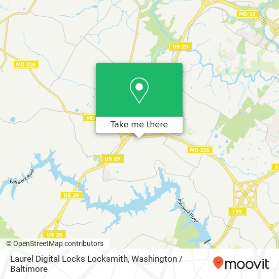 Laurel Digital Locks Locksmith, 8305 Ice Crystal Dr map