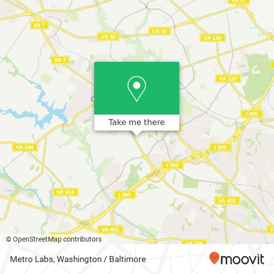 Mapa de Metro Labs, 5256 Dawes Ave