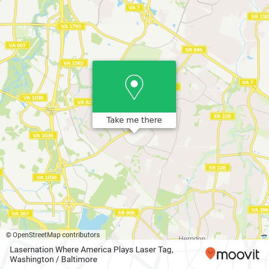 Mapa de Lasernation Where America Plays Laser Tag