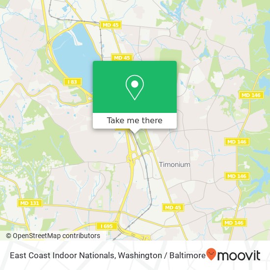 Mapa de East Coast Indoor Nationals, 2200 York Rd