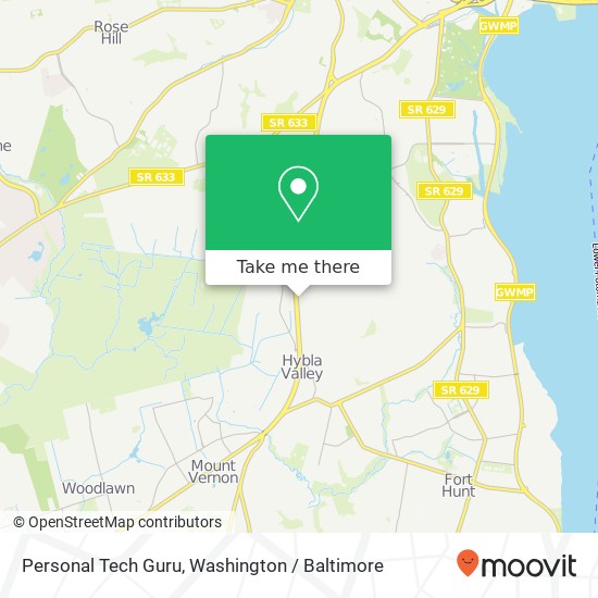 Personal Tech Guru, Richmond Hwy map