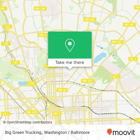 Big Green Trucking, map