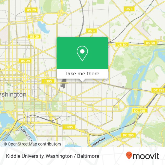 Mapa de Kiddie University, 806 H St NE