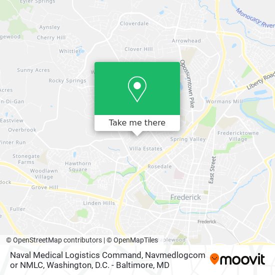 Naval Medical Logistics Command, Navmedlogcom or NMLC map