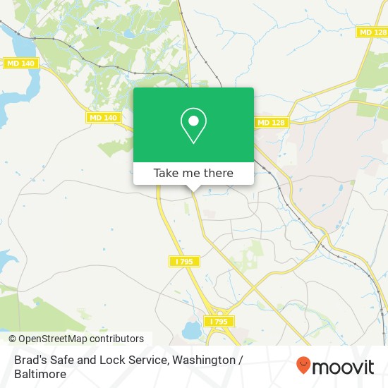 Mapa de Brad's Safe and Lock Service, Main St