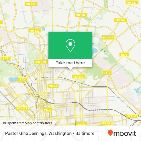 Pastor Gino Jennings, Gorsuch Ave map