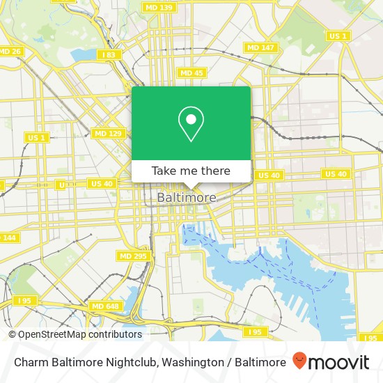 Charm Baltimore Nightclub map