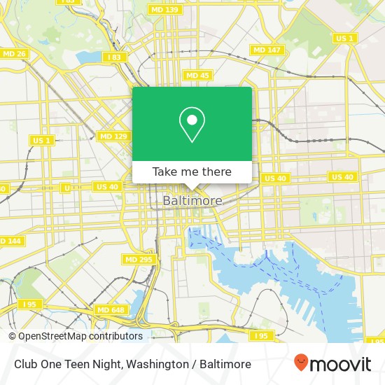 Club One Teen Night map